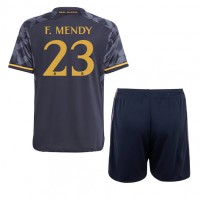 Camiseta Real Madrid Ferland Mendy #23 Segunda Equipación Replica 2023-24 para niños mangas cortas (+ Pantalones cortos)